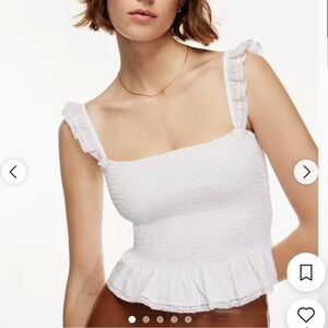 Aritzia Wilfred Patios ruched top